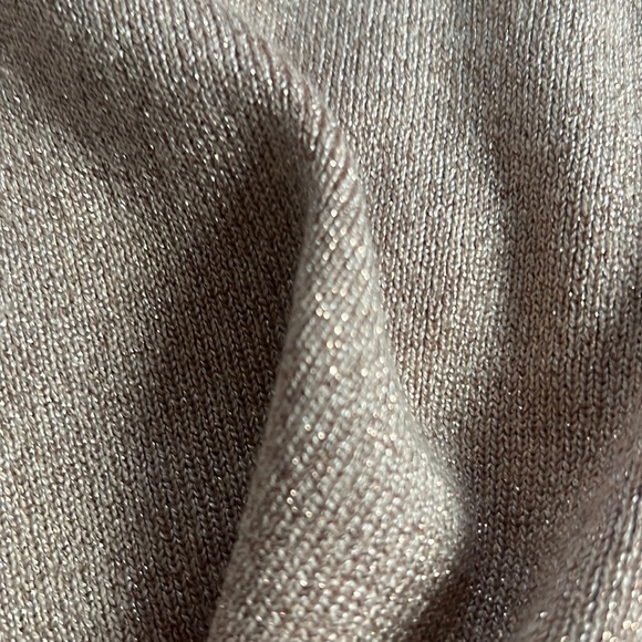 Free People -NWT- Starry Nights Shimmer Sweater- Cream Puff- Size: Medium - Picture 7 of 8